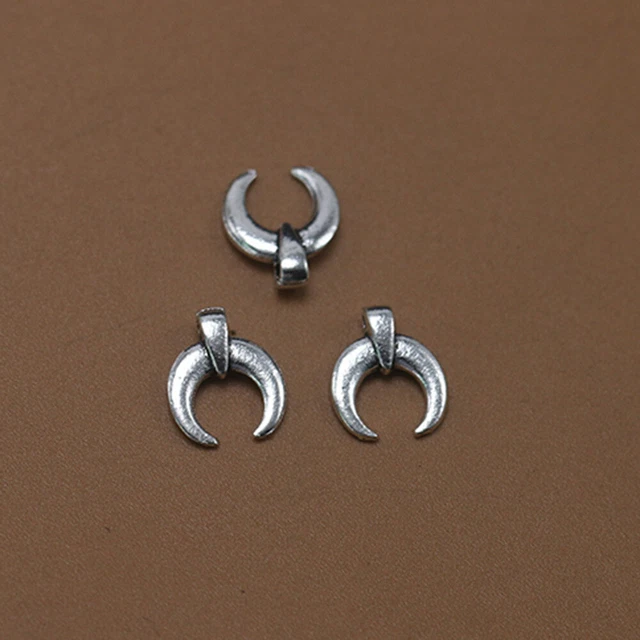100 stücke Legierung Ox Hörner Anhänger Charme DIY Schmuckherstellung Zubehör 3