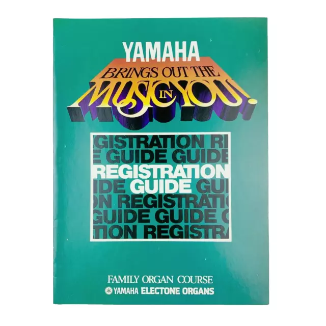 Yamaha Electone Organ Registration Guide Ephemera Paperback 1983 Book