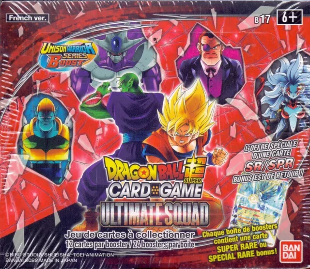 Dragon Ball Card Game 1 Boite De 24 Boosters Ultimate Squad Fr