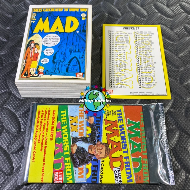 MAD MAGAZINE COVER Art 1St Series 1 Complete Trading Cards Set/55