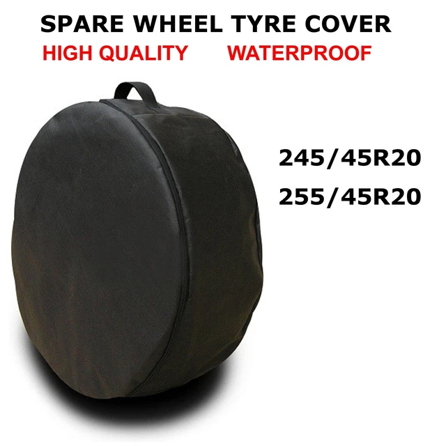thumbnail image 2 of SGG Black Spare Tire Cover Storage Bag – Fits R20 Wheels, 255/35R20 & 255/40R20 Tires 2 of 5