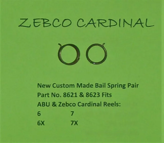 ABU & ZEBCO Cardinal 6 6X 7 7X Reel New Custom Made Bail Spring