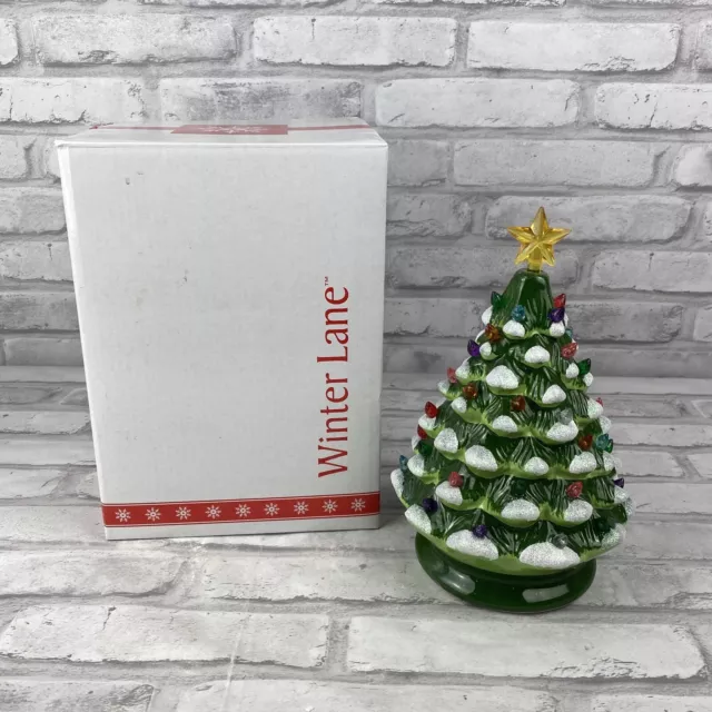 Winter Lane Light Up Christmas Tree Battery Operated 8" New In Box