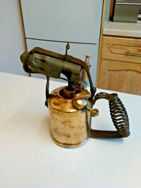 Vintage Radius No. 52 Brass Blow Torch (3752)