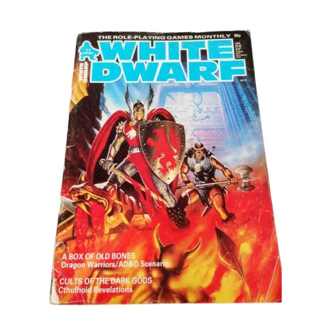 White Dwarf 71 Warhammer Games Workshop RPG Vintage Magazine RPG Wargaming 1985