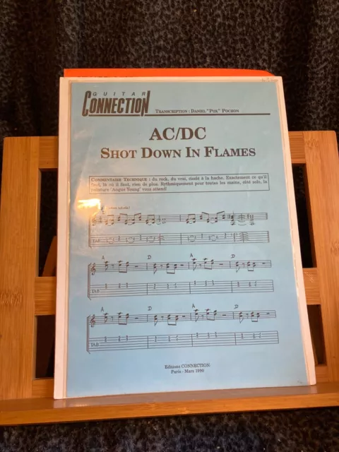 AC/DC Shot down in Flames partition guitare tablature Coll. guitare connection