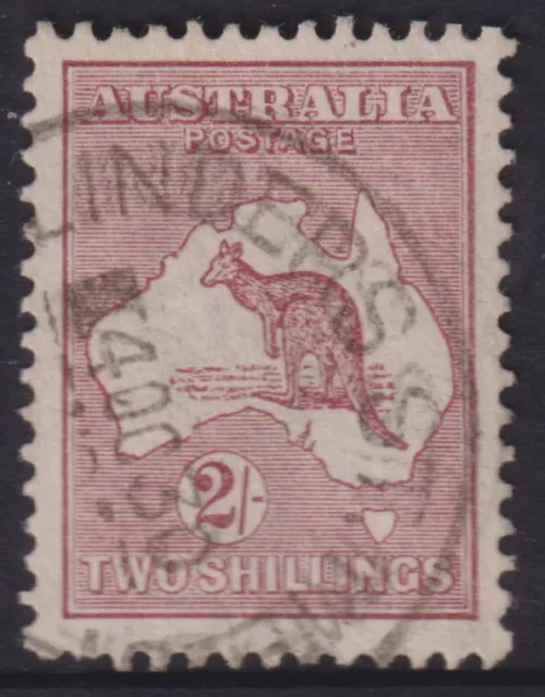 AUSTRALIA ROOS - 1924 3rd Wmk 2/- MAROON  SG 75 FU Cv £32 [E3696]