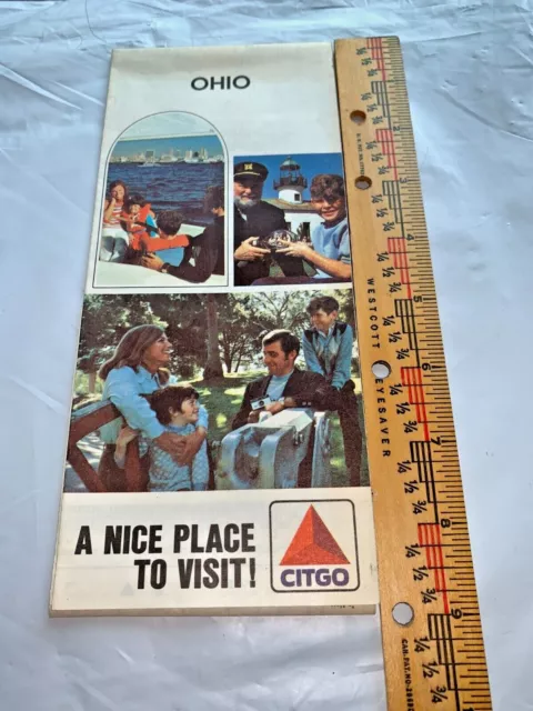 Ohio Map Citgo A Nice Place To Visit 1971 H.m. Gousha Co. San Jose Ca