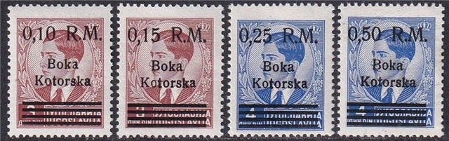 II WK Kotor Nr. 7-10 ** postfrisch