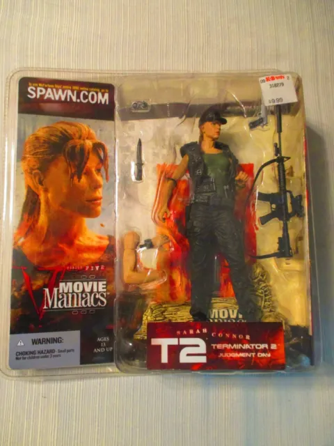 Movie Maniacs Series Five Terminator 2 Judgment Day Sarah Connor w/Ball Cap