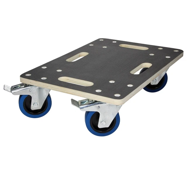 Carrello da trasporto per mobili con ruote e freni 35 x 50 cm portata max. 800kg
