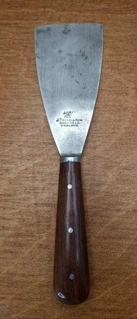 "Masilla / relleno pintura raspador herramienta vintage, Tyzack & sons 5" 2.5"