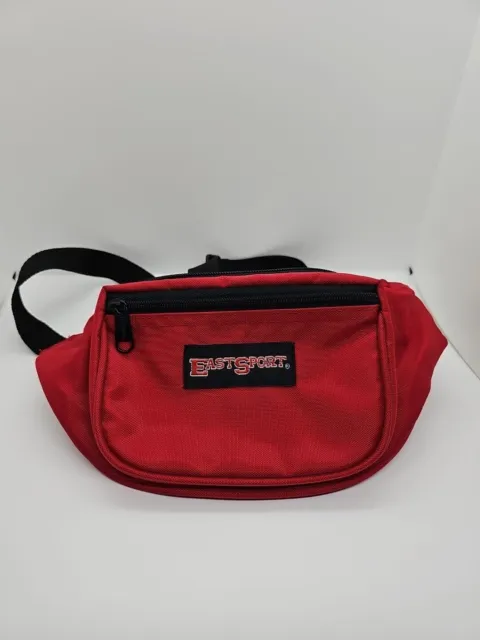 Vintage Fanny Pack Eastsport Belt Bag Red Black