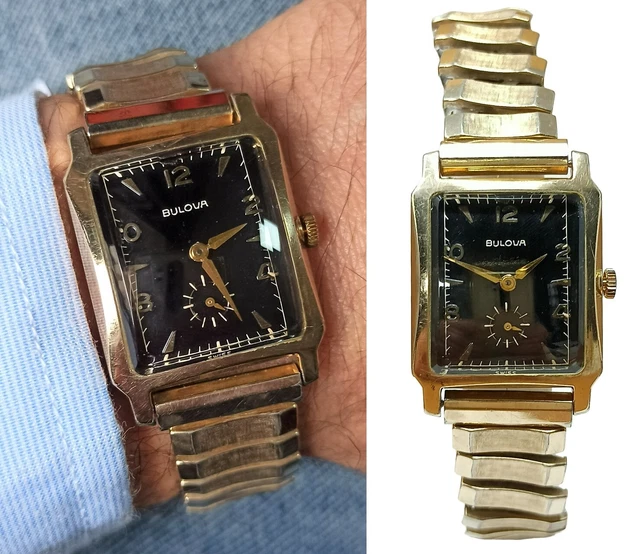 Bulova Orologio Automatico Da Uomo Modello 96A282, Ispirato Al Patrimonio Militare. Cassa In Acciaio Inox, Quadrante Blu Con Lancette Super-Luminova, Cinturino NATO In Nylon Marrone. Impermeabile 50m.