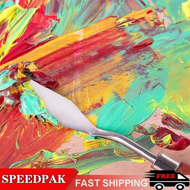 7 PIEZAS Paleta Raspadora Espátulas para Pintura al Óleo de Artista 6T5E C4U8 7Y4E Raspador A6L7
