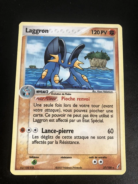Laggron Holo - Pokemon 27/100 Ex Gardiens De Cristal Tres Proche Du Neuf Fr