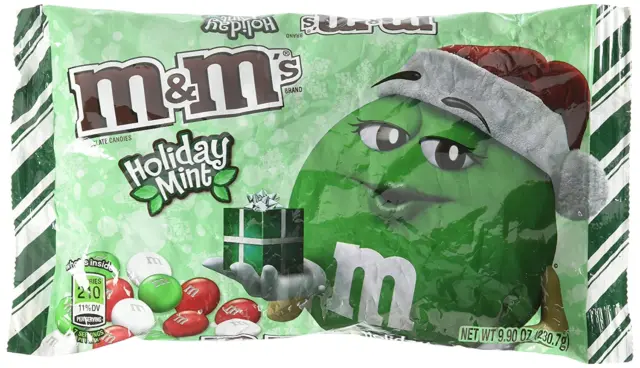 Mint Chocolate, Christmas Red, Green and White Candies, 9.2Oz Bags 2 Pack