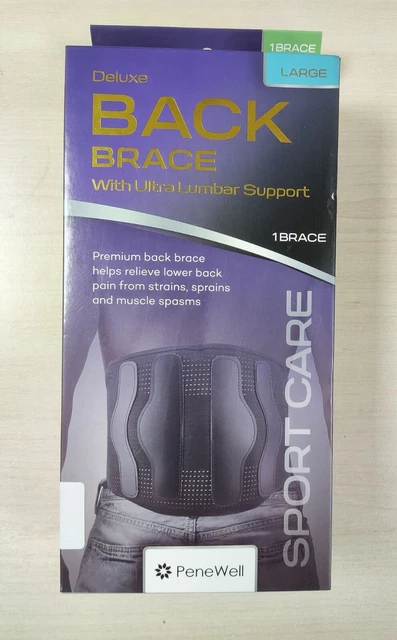 PENEWELL DELUXE BACK Brace With Ultra Lumbar Support 15.00