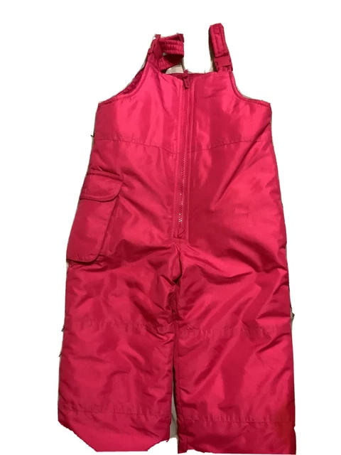 London Fog Girls Youth Snow Ski Bib Overalls Pants Suit PINK, 5-6 NEW WITHOUT TA