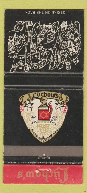 Matchbook Cover - Luchow's Restaurant New York City 30 Strike