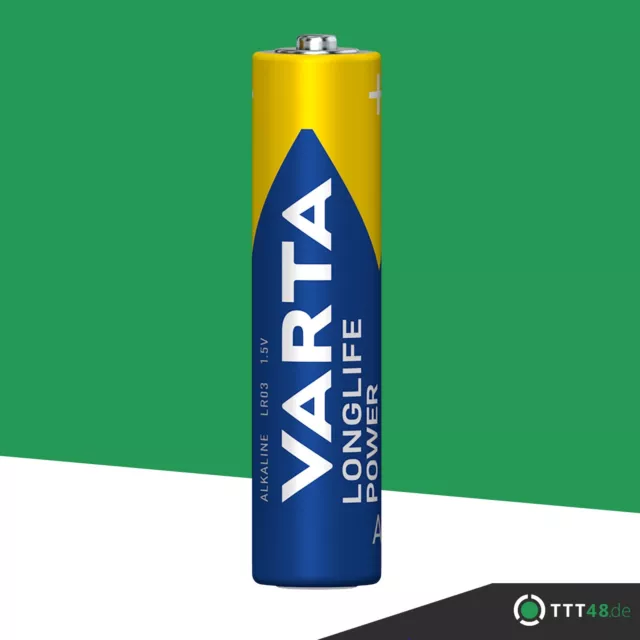 12 x Varta Longlife Power / HighEnergy 4903 AAA Micro LR03 1,5V Batterie Blister 2