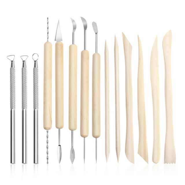 Kit D'outils De Poterie 36 Pièces - Pour Sculpture, Modelage Argile, Gravure, Débutants Et Confirmés