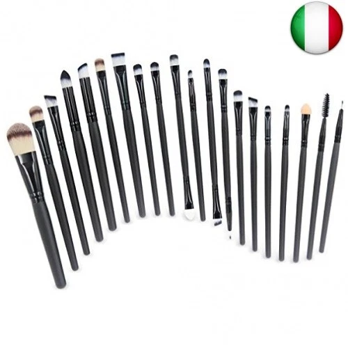 EmaxDesign 20 pezzi-Set di pennelli professionali per trucco, volto ombretti e 7