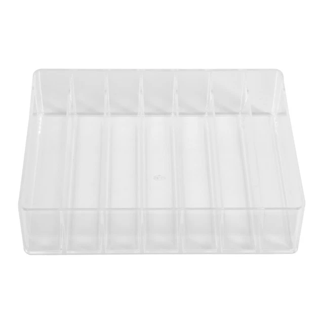 3X(Eyeshadow Palette Organizer- 7 Section Divided Makeup Acrylic Palette Organiz