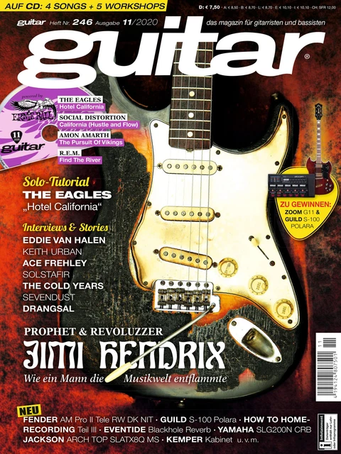 Guitar 11 2020 Avec Gitarre Playalongs Et Workshop Avec Jimi Hendrix