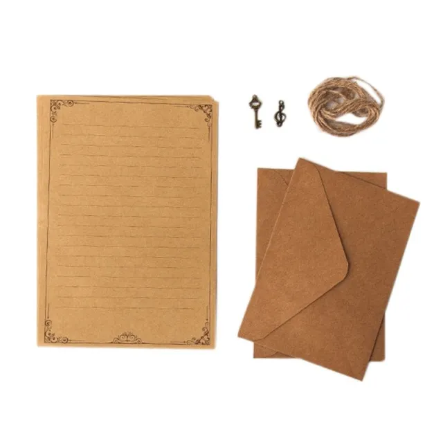 Acheter Papier artisanal papier Kraft papier enveloppe saint valentin papier  à lettres bloc-notes rétro Vintage