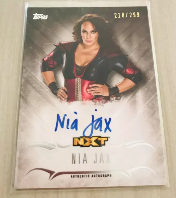 Nia Jax 2016 Topps WWE Undisputed Autograph Auto /299