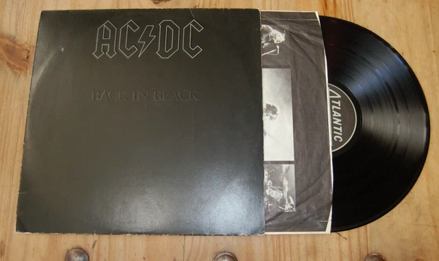 AC/DC BACK IN Black LP VINYL 1st GERMAN PRESS Atlantic ATL 50 735 VG ...