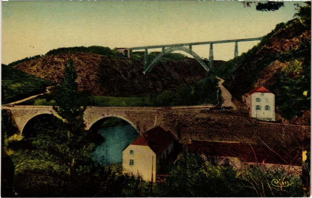 CPA Le Cantal Picturesque Viaduct by Garabit Cantal (101329)
