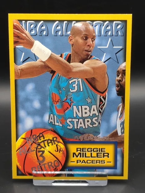 1996-97 Fleer European NBA Reggie Miller Pacers NBA All-Star Retro HOF #321