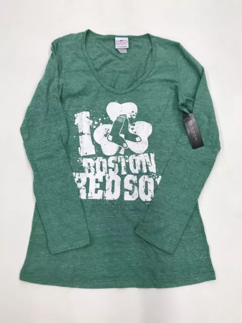 MLB Team Apparel Women’s I ☘️ Boston Red Sox Sample Size Medium Nice New Rare