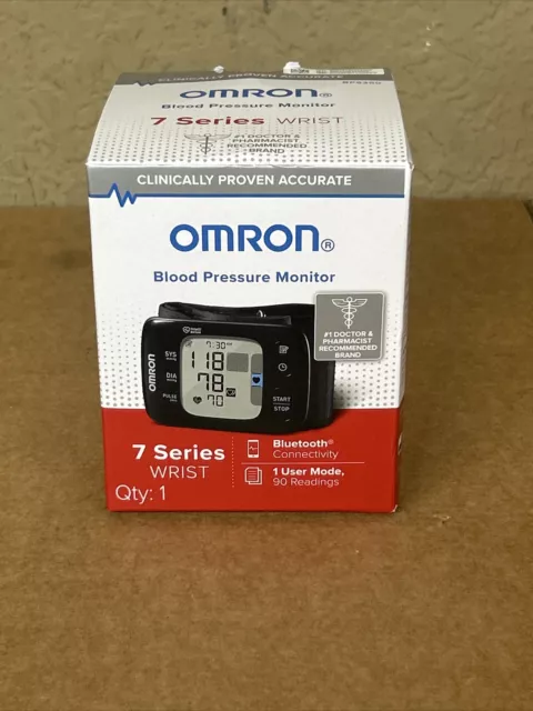 New Omron 7 Series Wireless Wrist Blood Pressure Monitor BP6350