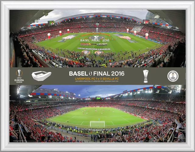 Europa League Final 2016 Sevilla v Liverpool Official Framed UEFA Photo Range