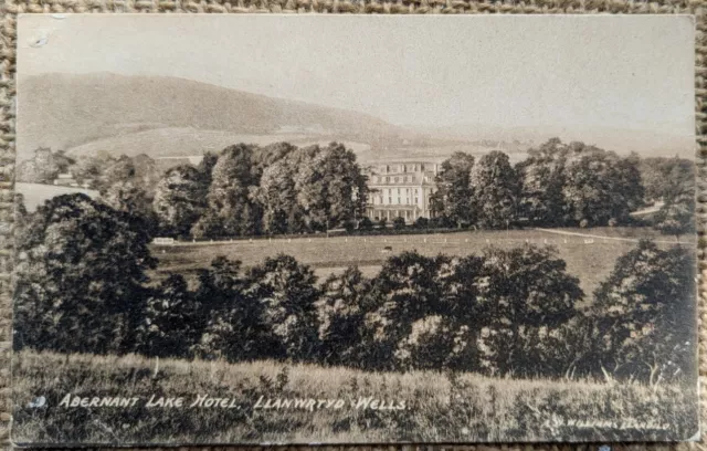 Abernant Lake Hotel, Llandrindod Wells, Powys, A.W Williams Postcard c. 1925