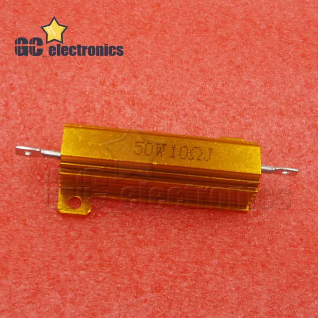50W 10 Ohm Watt Shell Power Aluminum Housed Case Wirewound Resistor
