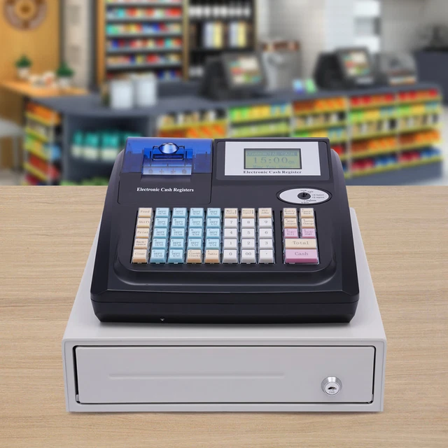 48 Keys Cash Register Drawer Point of Sale POS System with Drawer POS Cashier