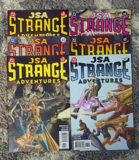 JSA STRANGE ADVENTURES #1-6 DC Comics Lot  Justice Society Bagged And Boarded