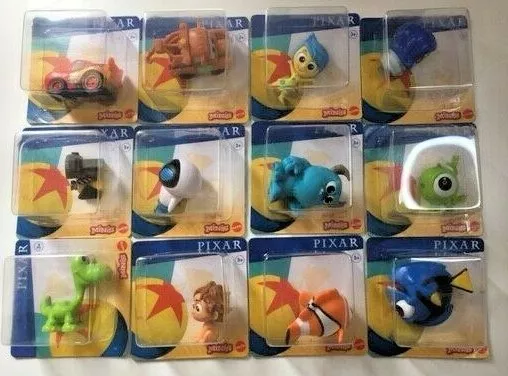 Disney Pixar Minis 2.5cm Mini Figures, Monsters Inc, Wall-e, Inside Out, Nemo