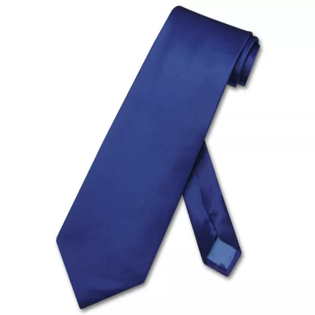 BIAGIO 100% SILK NeckTie EXTRA LONG Solid ROYAL BLUE Color Mens XL Neck ...