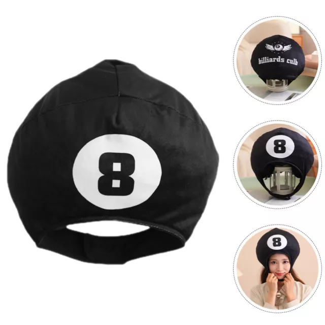 Billardkopfbedeckung Mit Acht Schwarzen Kopfbedeckungen Billard-Pool-Hut Brot