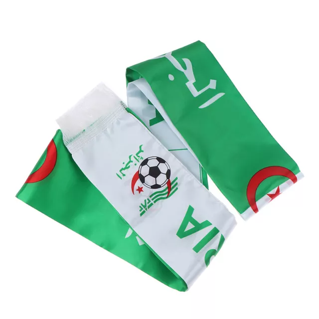 12*145CM Algeria Flag Custom Scarf Football Team Scarves Printing Satin Ba.LN