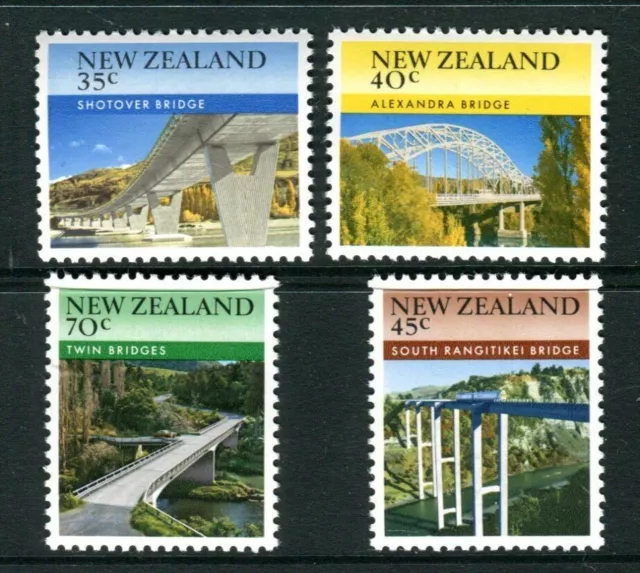 1985 New Zealand Stamps - Bridges - MNH set of 4