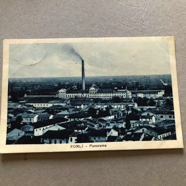 B) Cartolina formato piccolo Forlì panorama 1927