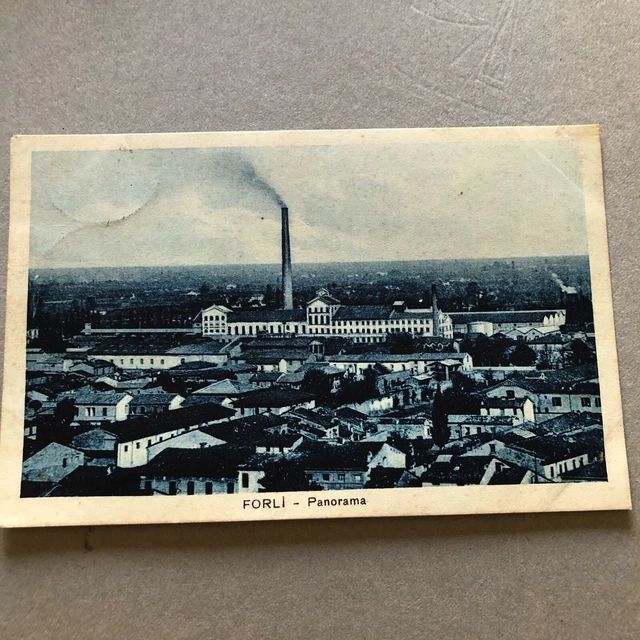 B) Cartolina formato piccolo Forlì panorama 1927 B) Cartolina formato piccolo Forlì panorama 1927