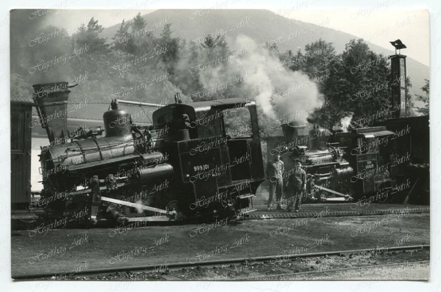 Foto Eisenbahn ÖBB BBÖ Dampflok Zahnradbahn 999.101 & 999.05 Puchberg NÖ (A1403)
