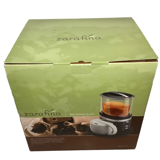 ZARAFINA GOURMET HOT Tea Maker Brewer Suite Model TH1000 Black Sunbeam